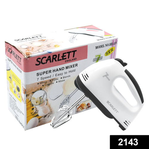 Compact Hand Electric Mixer / Blender for Whipping / Mixing with Attachments